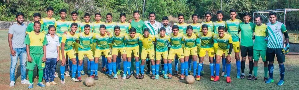GFDC Residential Football Academy trainees and coaches at the Academy ground.