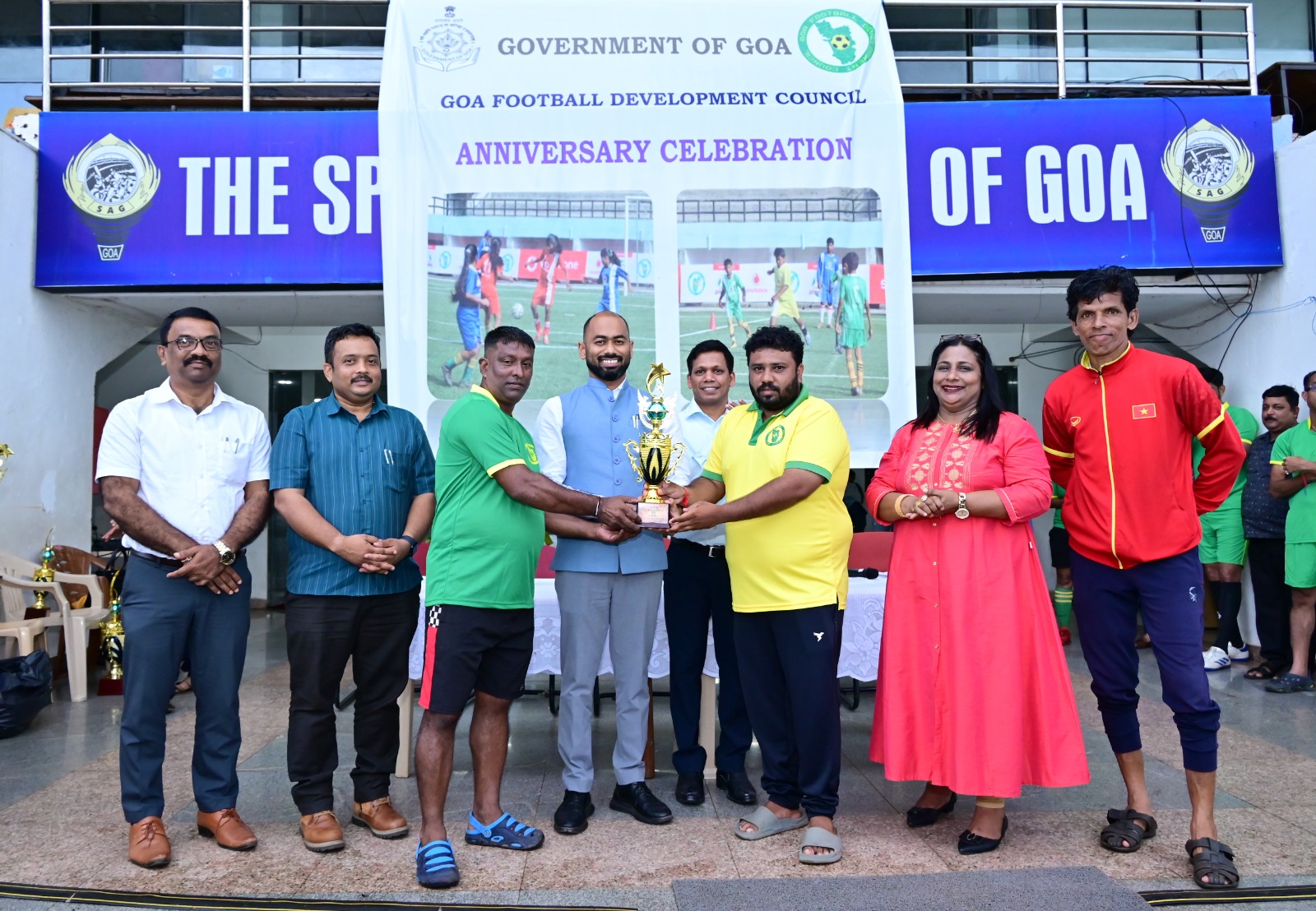 GFDC trainees and staff celebrating 13 years of the Council.